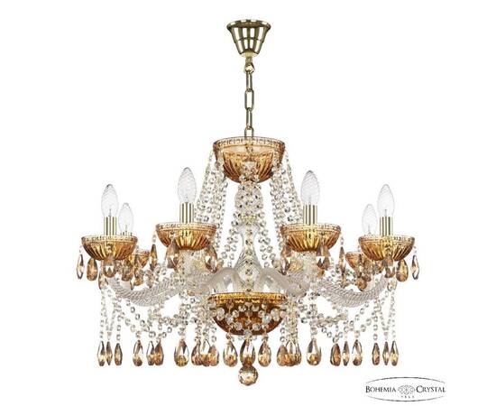 Подвесная люстра Bohemia Ivele Crystal 5413/8/240 G Amber/M-1G K721