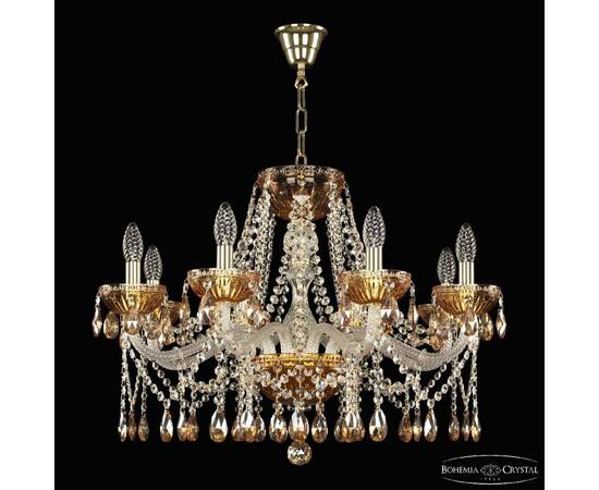 Подвесная люстра Bohemia Ivele Crystal 5413/8/240 G Amber/M-1G K721, изображение 2