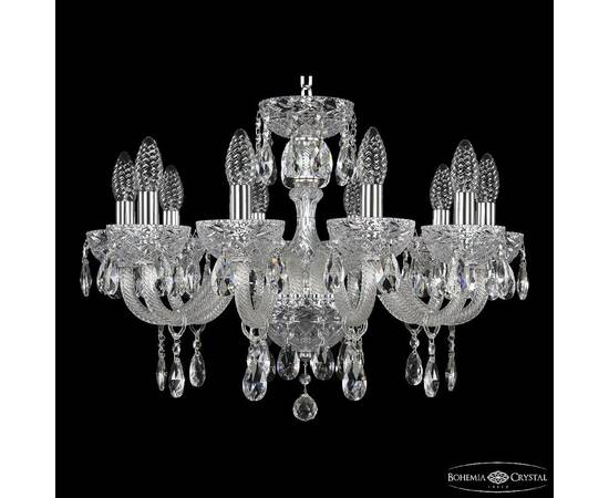 Подвесная люстра Bohemia Ivele Crystal 5417/10/195 Ni Clear/M-1F