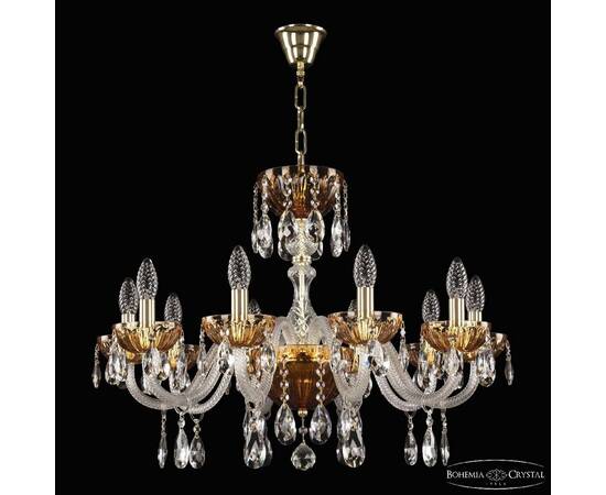 Подвесная люстра Bohemia Ivele Crystal 5417/10/240 G Amber/M-1H, изображение 2