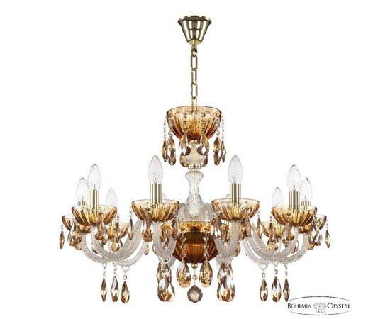 Подвесная люстра Bohemia Ivele Crystal 5417/10/240 G Amber/M-1H K721