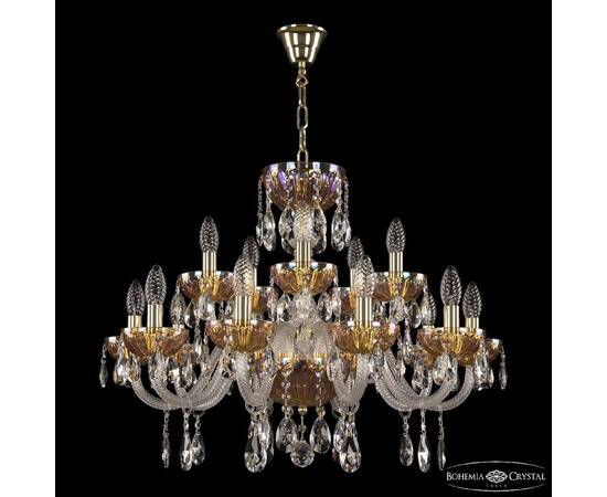 Подвесная люстра Bohemia Ivele Crystal 5417/10+5/240 G Shampan/M-1H, изображение 2
