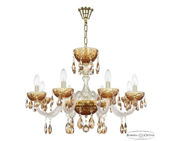 Подвесная люстра Bohemia Ivele Crystal 5417/8/240 G Amber/M-1F K721