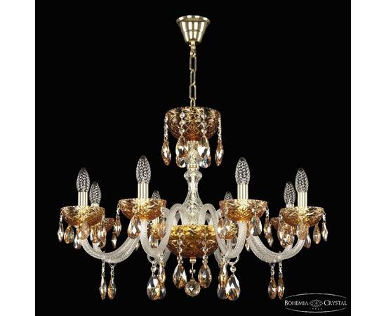 Подвесная люстра Bohemia Ivele Crystal 5417/8/240 G Amber/M-1F K721, изображение 2