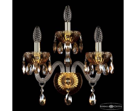 Бра Bohemia Ivele Crystal 5417B/2+1/165 G Amber/M-1G K721