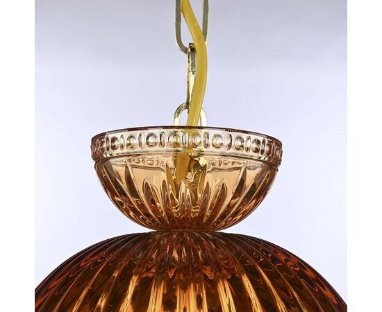 Подвесной светильник Bohemia Ivele Crystal 5478/22 G Amber/M-1G Leafs, изображение 3