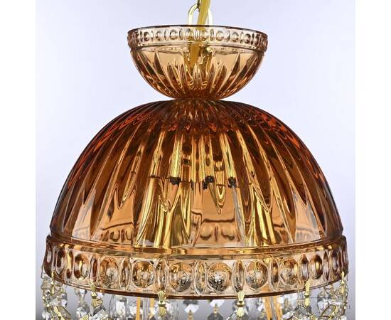 Подвесной светильник Bohemia Ivele Crystal 5478/22 G Amber/M-1G Leafs, изображение 4