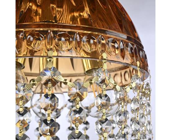 Подвесной светильник Bohemia Ivele Crystal 5478/22 G Amber/M-1G Leafs, изображение 5