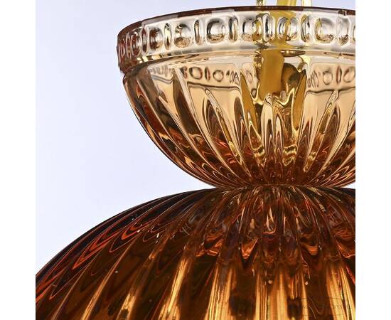 Подвесной светильник Bohemia Ivele Crystal 5478/22 G Amber/M-1G Leafs K721, изображение 3