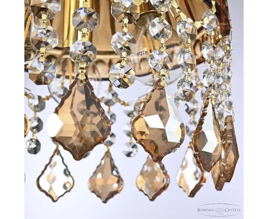 Подвесной светильник Bohemia Ivele Crystal 5478/22 G Amber/M-1G Leafs K721, изображение 6