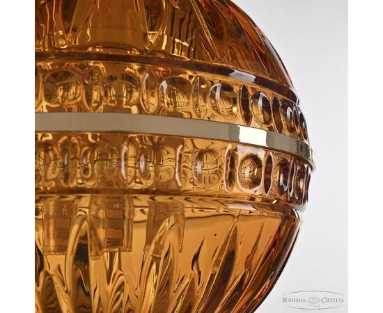 Подвесной светильник Bohemia Ivele Crystal 5480/17 G Amber/M-1G, изображение 4