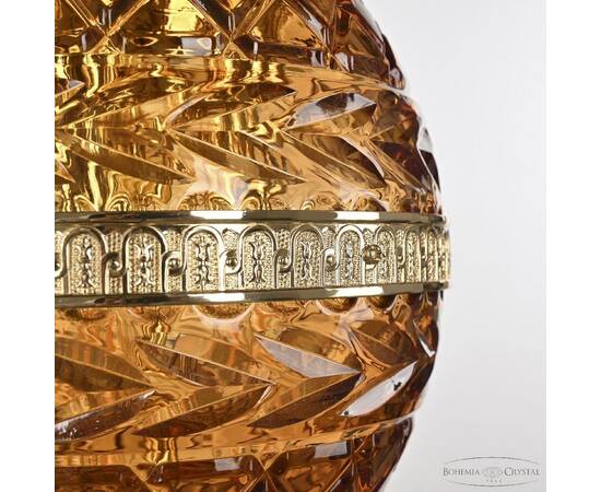 Подвесной светильник Bohemia Ivele Crystal 5680/18 G Amber/M-1F, изображение 4