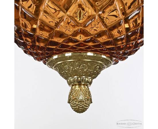 Подвесной светильник Bohemia Ivele Crystal 5680/18 G Amber/M-1F, изображение 5