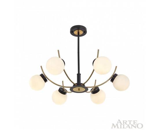 Люстра на штанге Arte Milano Neapolis 276169/6 BK/GD, изображение 4