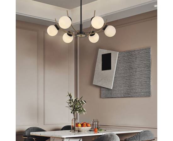 Люстра на штанге Arte Milano Neapolis 276169/6 BK/GD, изображение 9