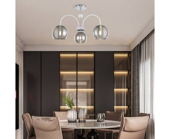 Люстра на штанге Arte Milano Napoli 320719/3 CR+WH, изображение 9