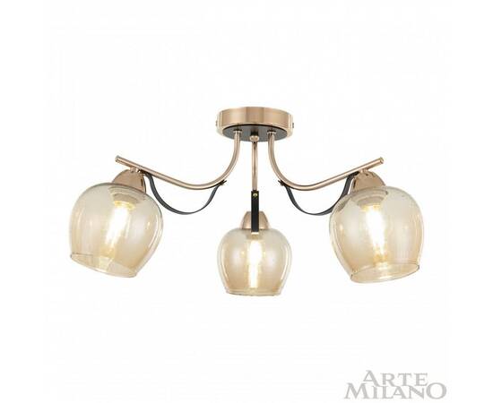 Потолочная люстра Arte Milano Amalfi 322306/3 FG+BK, изображение 2