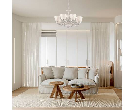 Подвесная люстра Arte Milano 343659/8 WT+SL, изображение 2