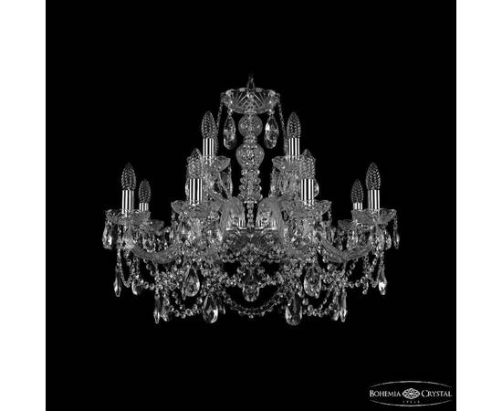 Подвесная люстра Bohemia Ivele Crystal 1411/8+4/240 Ni