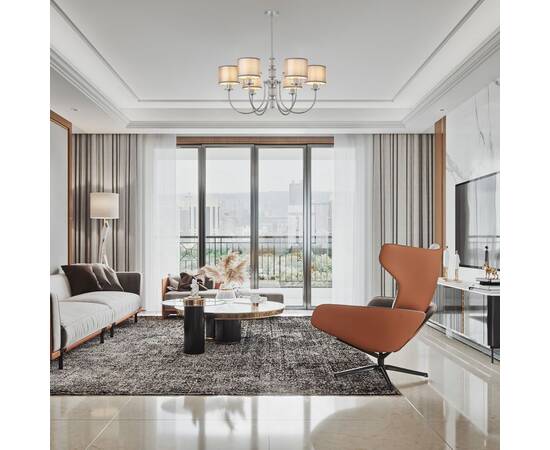 Люстра на штанге Arte Milano 348401/6 CR, изображение 2