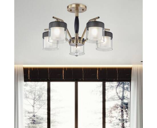 Люстра на штанге Arte Milano Napoli 332646/5 AB+BK, изображение 2