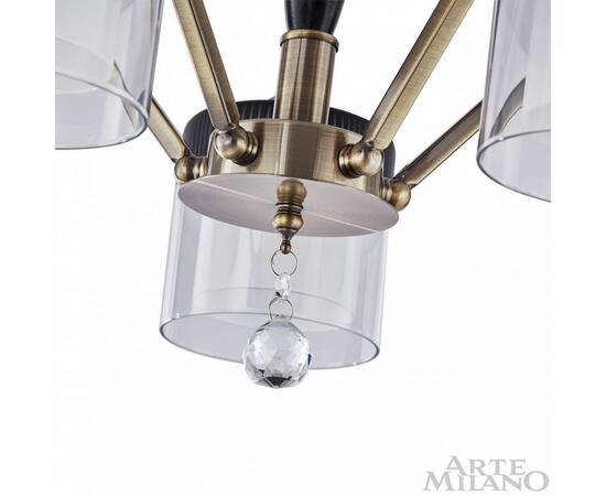 Люстра на штанге Arte Milano Napoli 332646/5 AB+BK, изображение 3