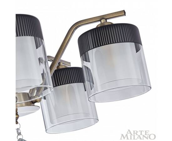 Люстра на штанге Arte Milano Napoli 332646/5 AB+BK, изображение 6