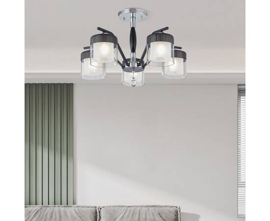 Люстра на штанге Arte Milano Napoli 332646/5 CR+BK, изображение 2