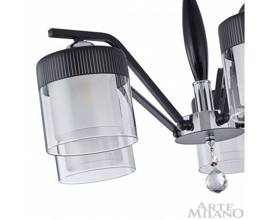 Люстра на штанге Arte Milano Napoli 332646/5 CR+BK, изображение 3