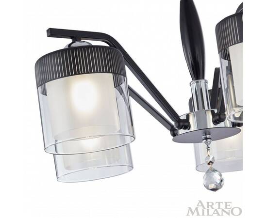 Люстра на штанге Arte Milano Napoli 332646/5 CR+BK, изображение 4