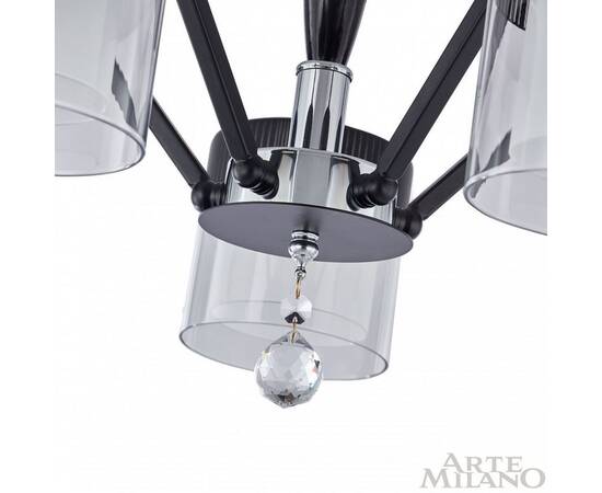 Люстра на штанге Arte Milano Napoli 332646/5 CR+BK, изображение 5