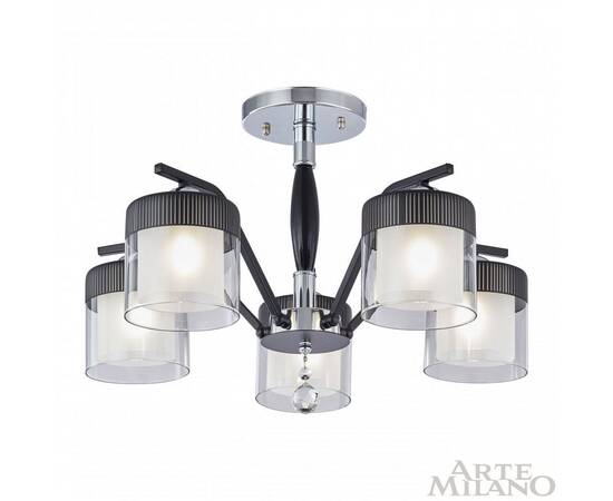 Люстра на штанге Arte Milano Napoli 332646/5 CR+BK, изображение 7