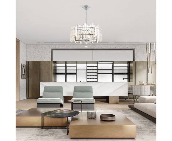 Люстра на штанге Arte Milano Sorrento 372409/6/350/470 CR, изображение 2