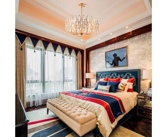 Люстра на штанге Arte Milano Sorrento 372009/6/250/490 GD, изображение 2