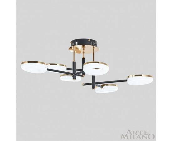 Потолочная люстра Arte Milano Ferrara 272999/6 BK/GD, изображение 2