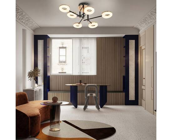 Потолочная люстра Arte Milano Ferrara 272999/6 BK/GD, изображение 10