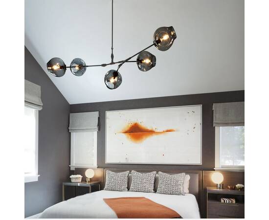 Подвесная люстра Delight Collection Bubble KG0579P-5 smoky, изображение 2