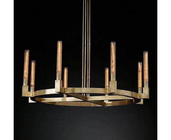 Подвесная люстра Delight Collection Cannele KM0550P-8 brass, изображение 2