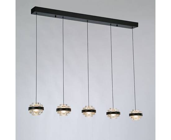 Подвесная люстра Delight Collection Indiana MD22030002-5B black/clear, изображение 2