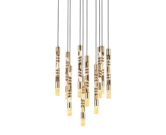 Подвесная люстра Delight Collection OM2365-F10 gold