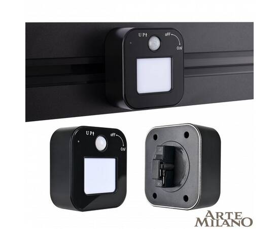 Трековая подсветка Arte Milano Am-track-sockets 380022TLS/LWS Black