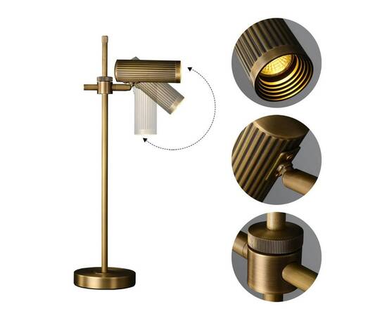 Настольная лампа Delight Collection Table lamp MT8906-1T antique brass, изображение 4