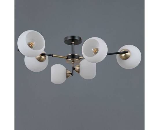 Люстра на штанге Illumico IL0469-6CSQ-24 BK AB LIBRA, изображение 2