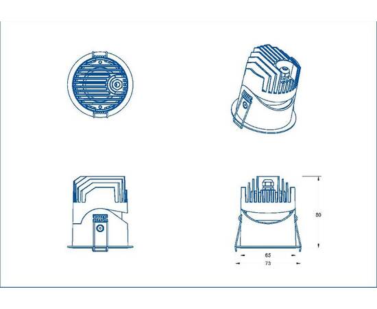 Встраиваемый светильник Fiberli 1005E65 12130601, изображение 4