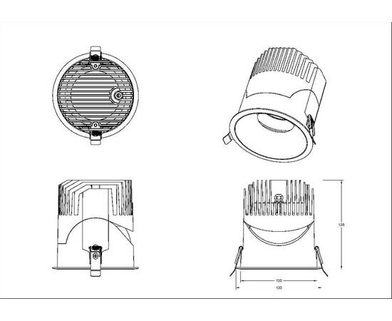 Встраиваемый светильник Fiberli 1005E65 12130603, изображение 4