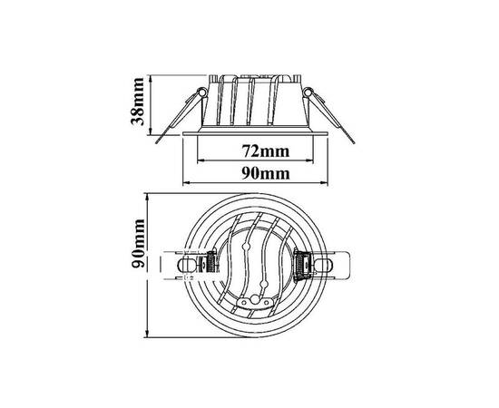 Встраиваемый светильник Fiberli CDEW-TECO 12130705, изображение 6