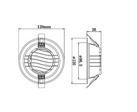 Встраиваемый светильник Fiberli CDEW-TECO 12130706, изображение 6