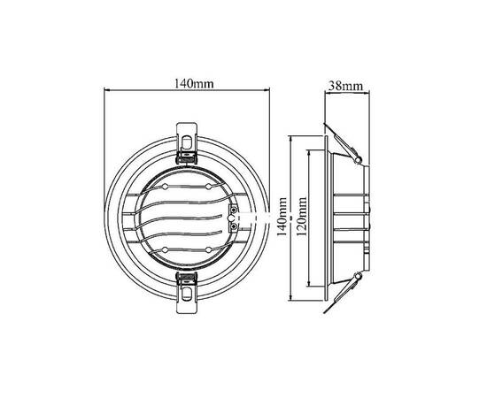 Встраиваемый светильник Fiberli CDEW-TECO 12130707, изображение 6