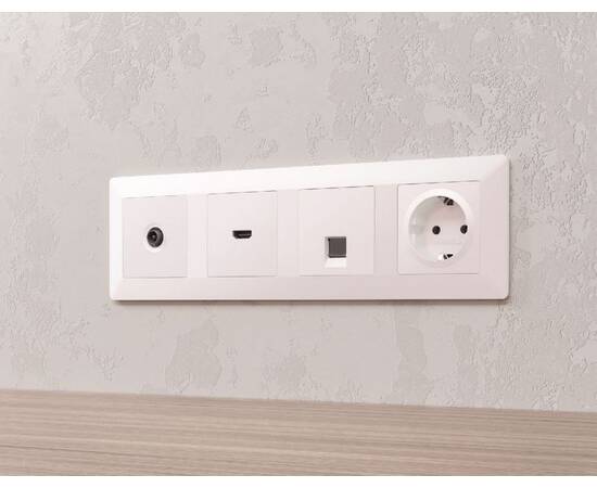 Рамка четырехместная Ambrella Volt Line AF110204, изображение 2