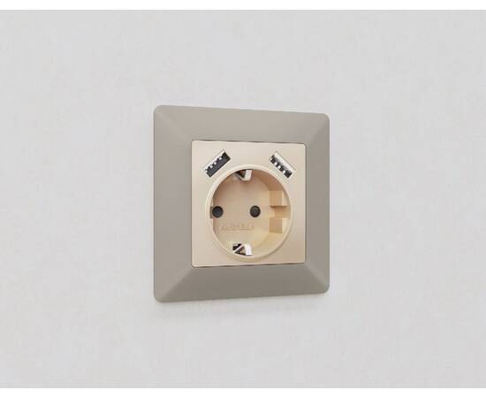 Рамка одноместная Ambrella Volt Line AF110361, изображение 3